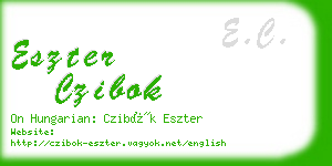 eszter czibok business card